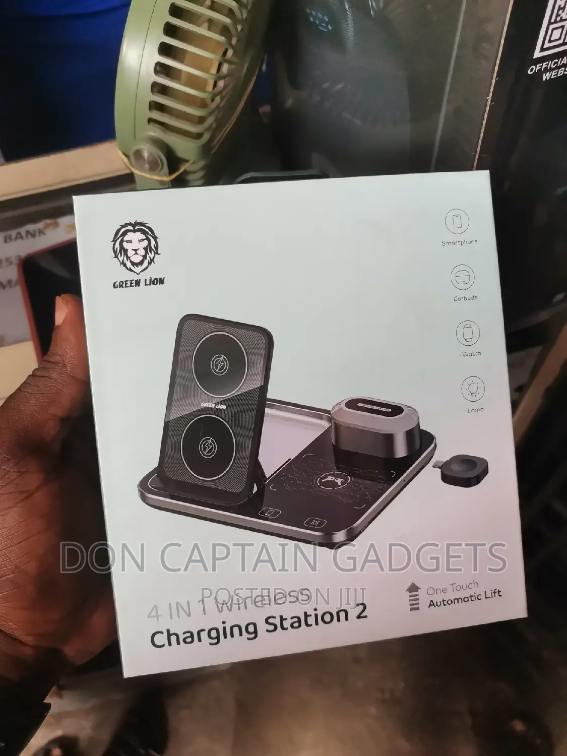 Green Lion Charging Station 2 Wireless 4in1