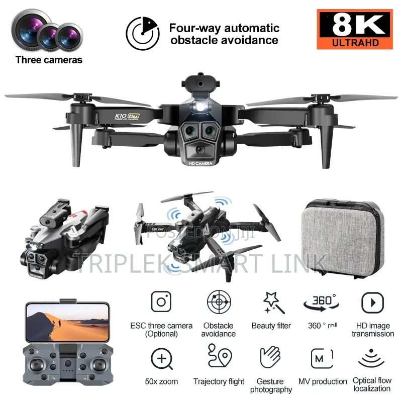 Max Obstacle Avoidance Hd Three Camera Drone Max