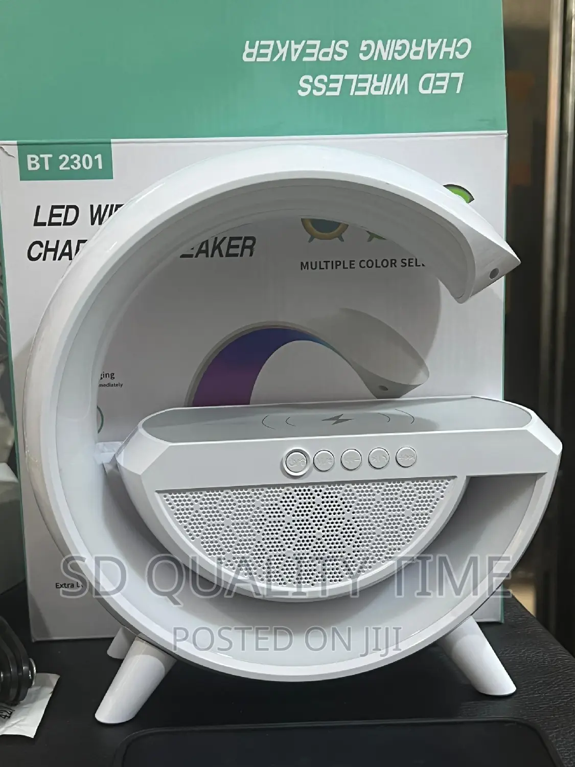 Multifunction RGB Light Table Lamp Wireles Charger Speaker
