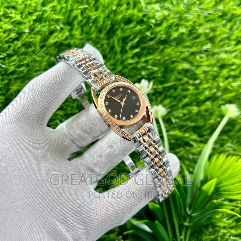 Longines Ladies Chain Watch. Stone and No Stone