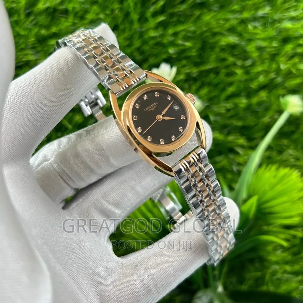 Longines Ladies Chain Watch. Stone and No Stone