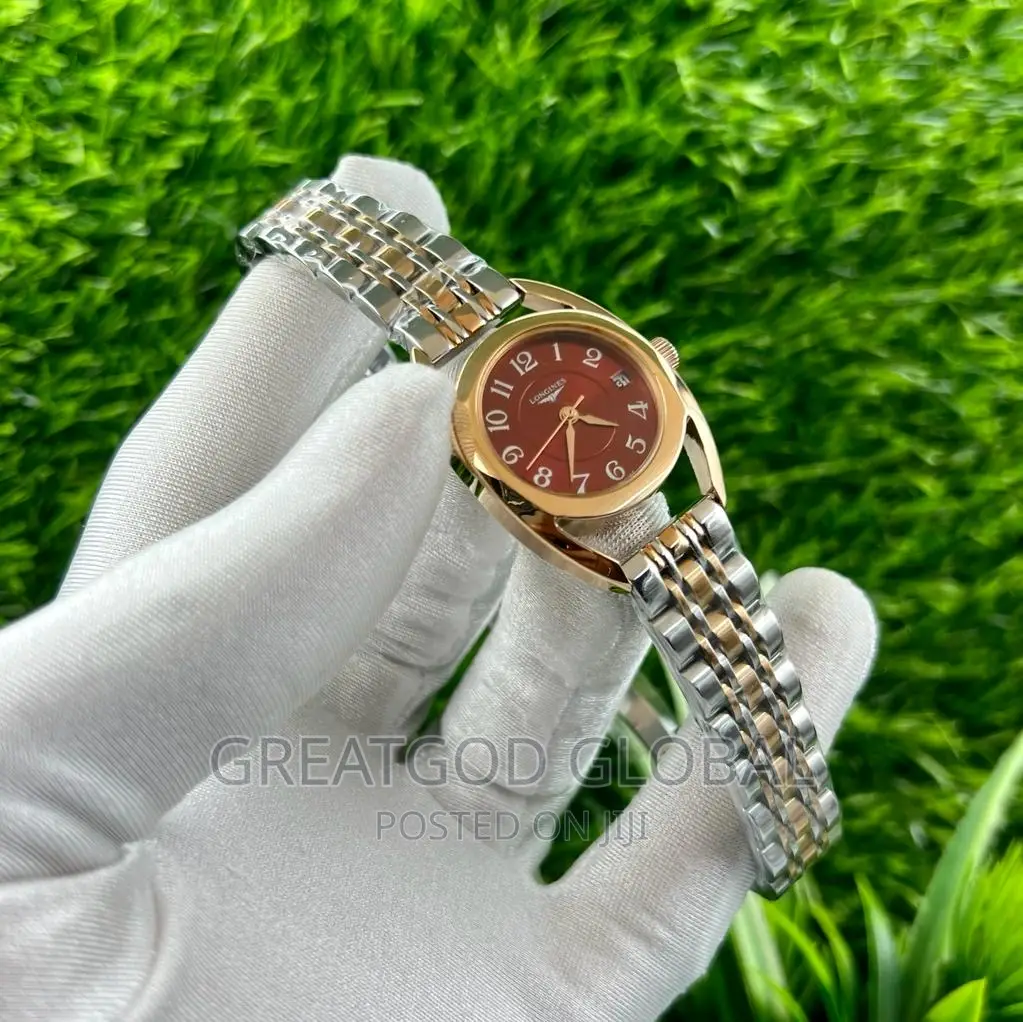 Longines Ladies Chain Watch. Stone and No Stone