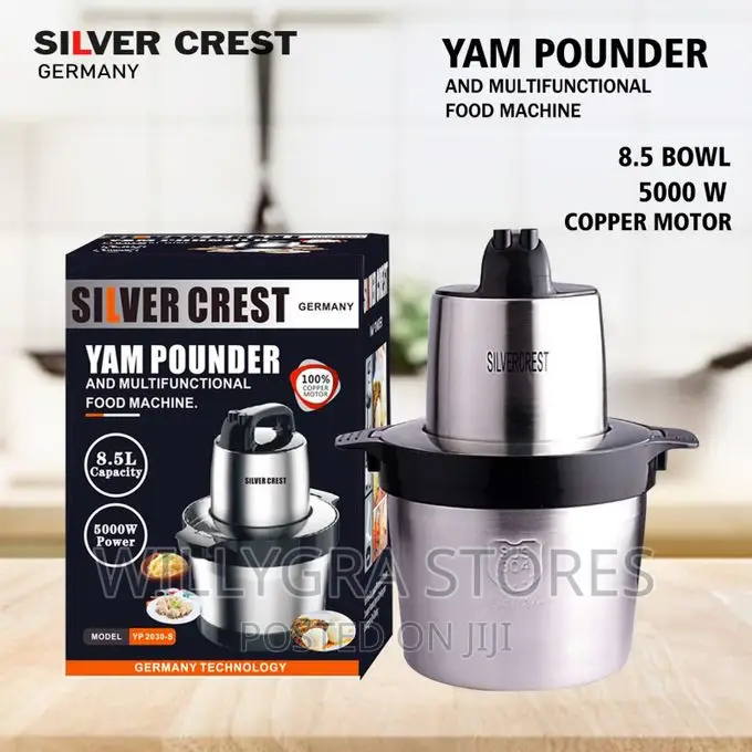 Silver Crest 8.5 Litres Stainless Electric Yam Pounding Mach