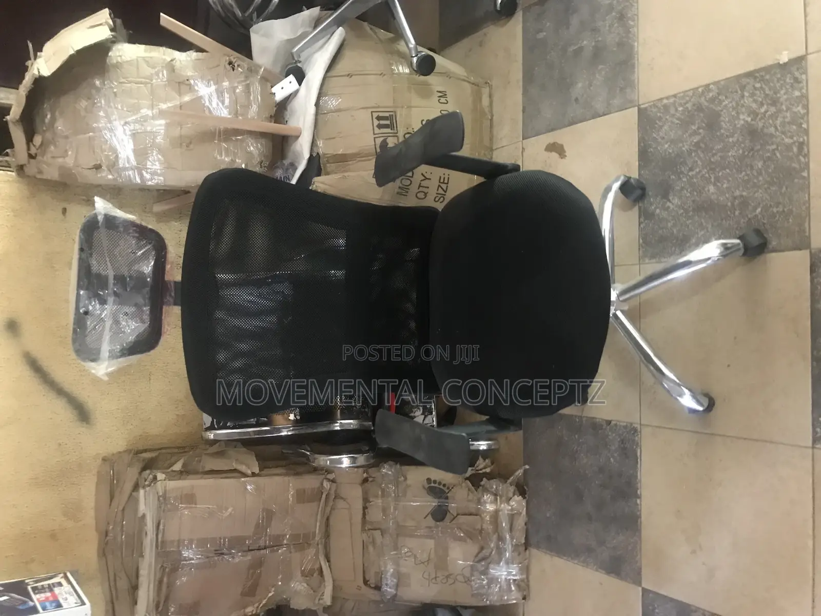Office Chair Swivel Net With Headrest