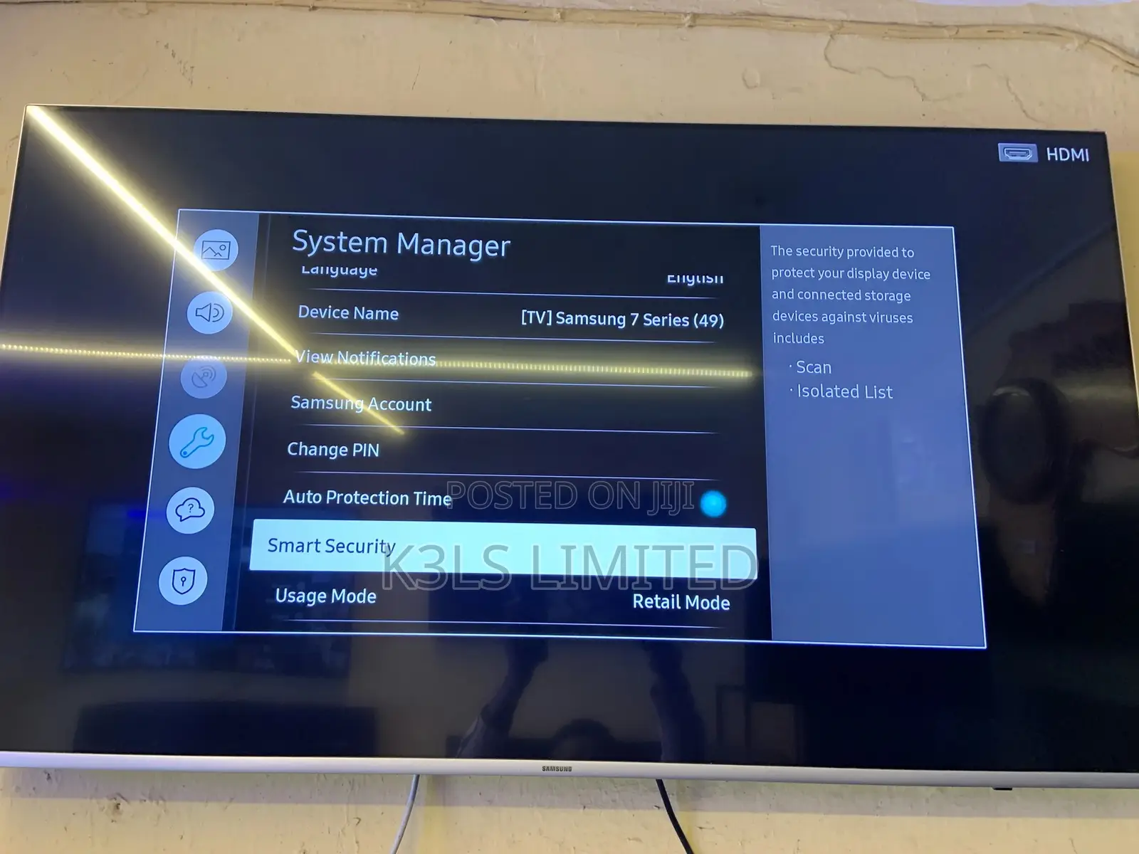 Samsung 50inch Smart Tv Series 7