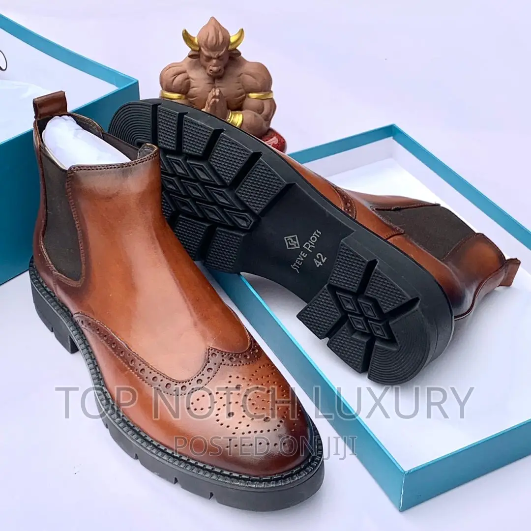 Steve Riot High Quality Leather Luxury Designer Chelsea Boot