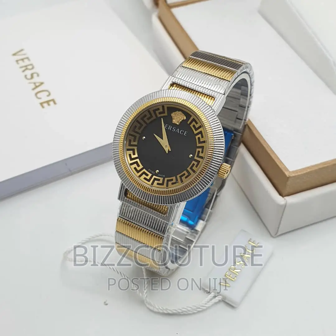 Original Versace Gold Steel Chain Watch Available in Store