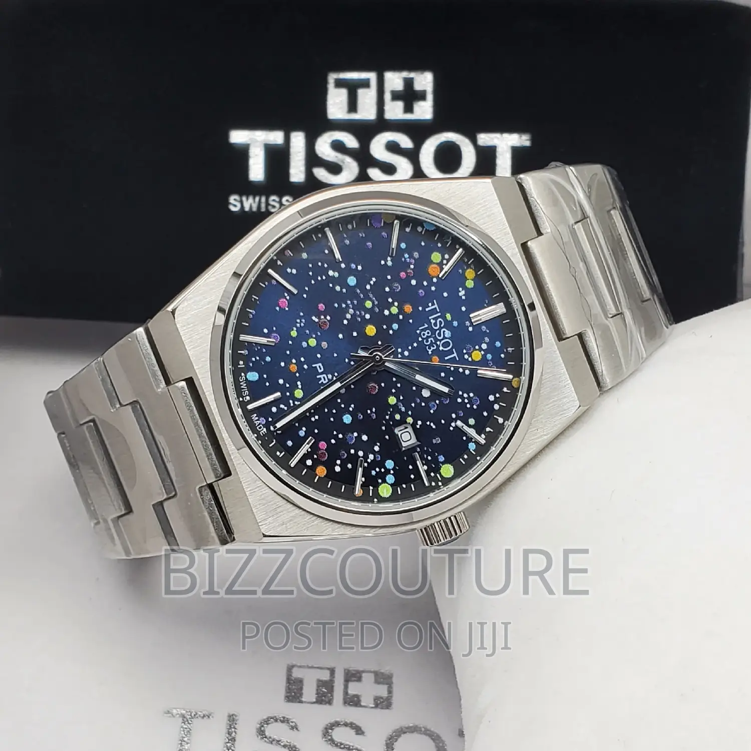 Original TISSOT Silver Steel Chain Watch Available in Store
