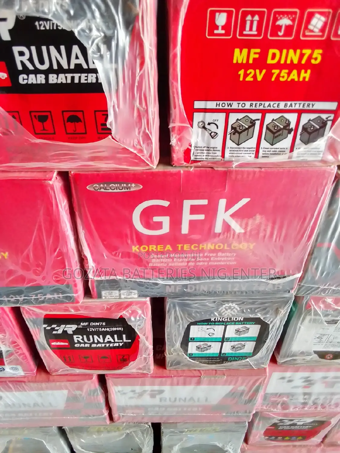 Car Battery 75ah Korea
