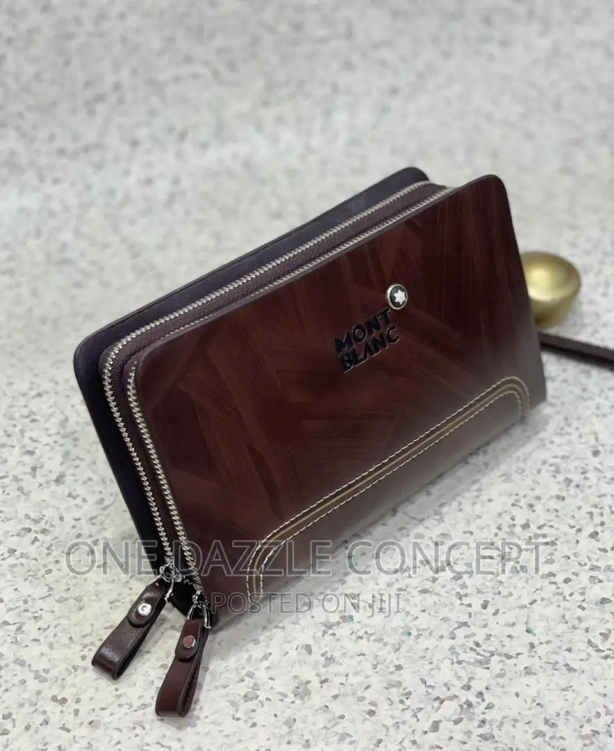 Men’S Leather Clutch Mont Blanc