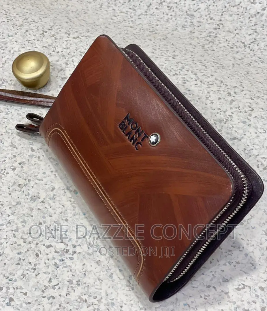 Men’S Leather Clutch Mont Blanc