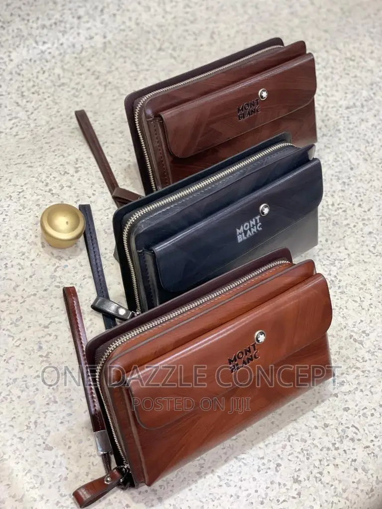 Men’S Leather Clutch Mont Blanc