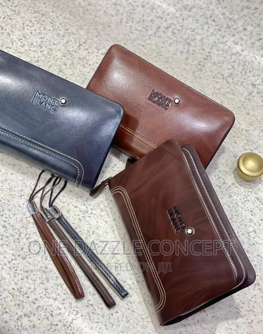 Men’S Leather Clutch Mont Blanc