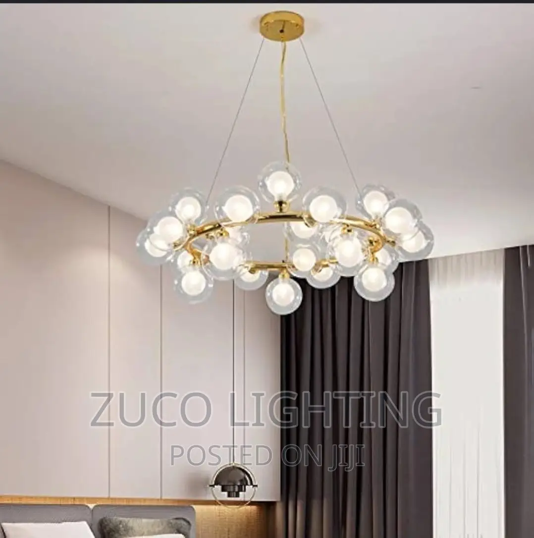 Modern Luxury LED Glass Pendant Chandelier Light