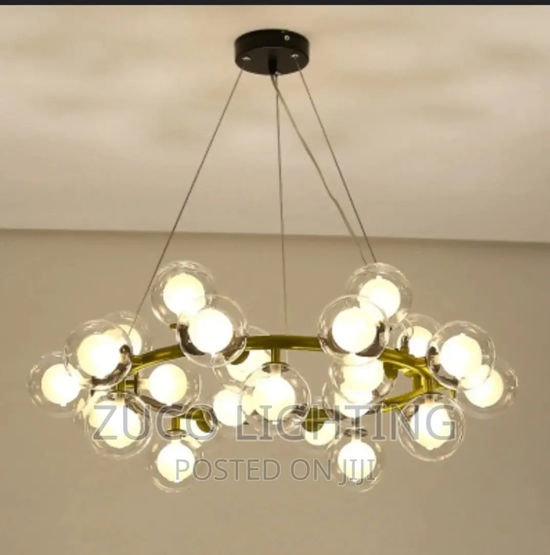 Modern Luxury LED Glass Pendant Chandelier Light