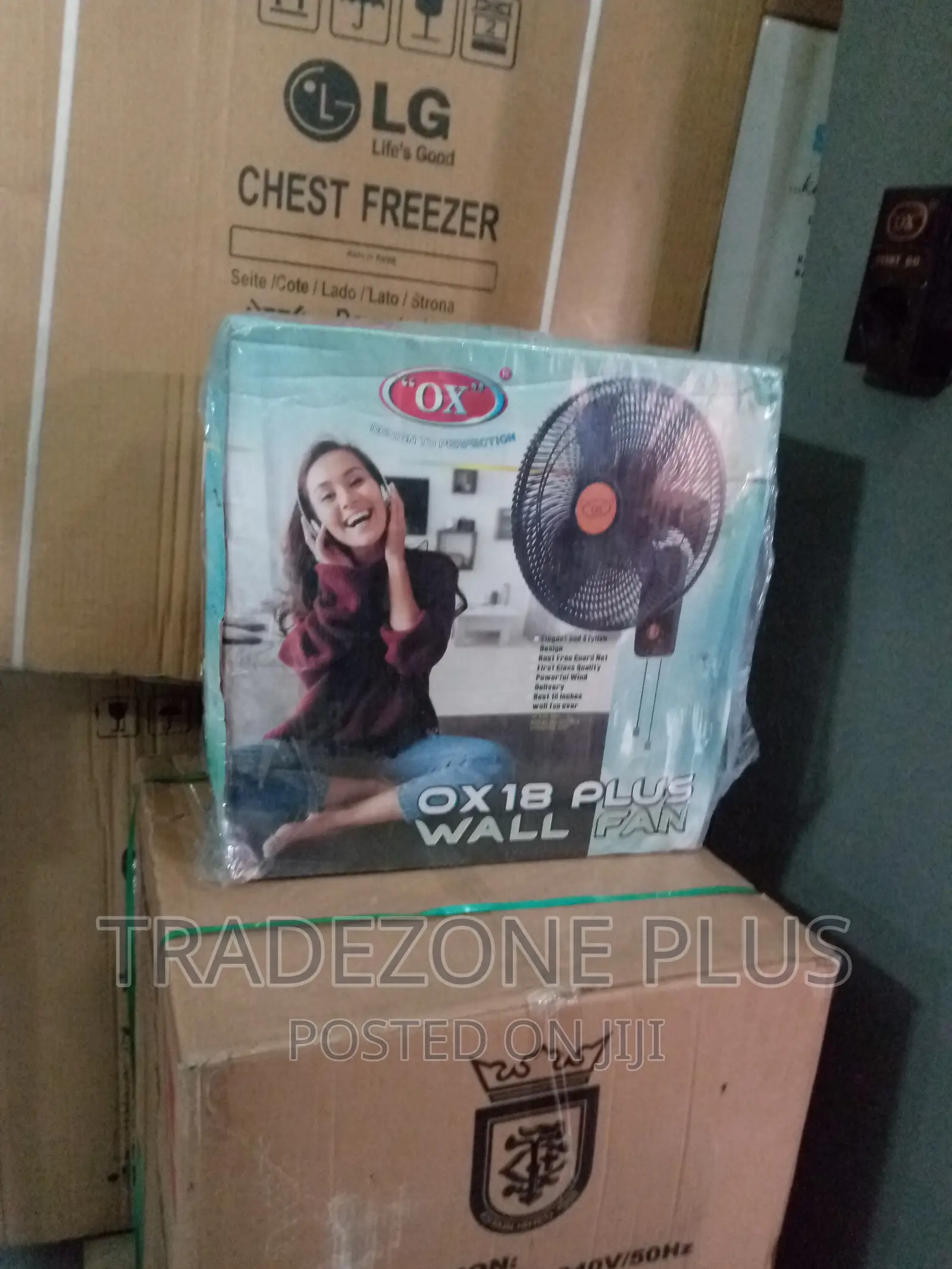 New in Ox 18'' Wall Fan-Wf-1618