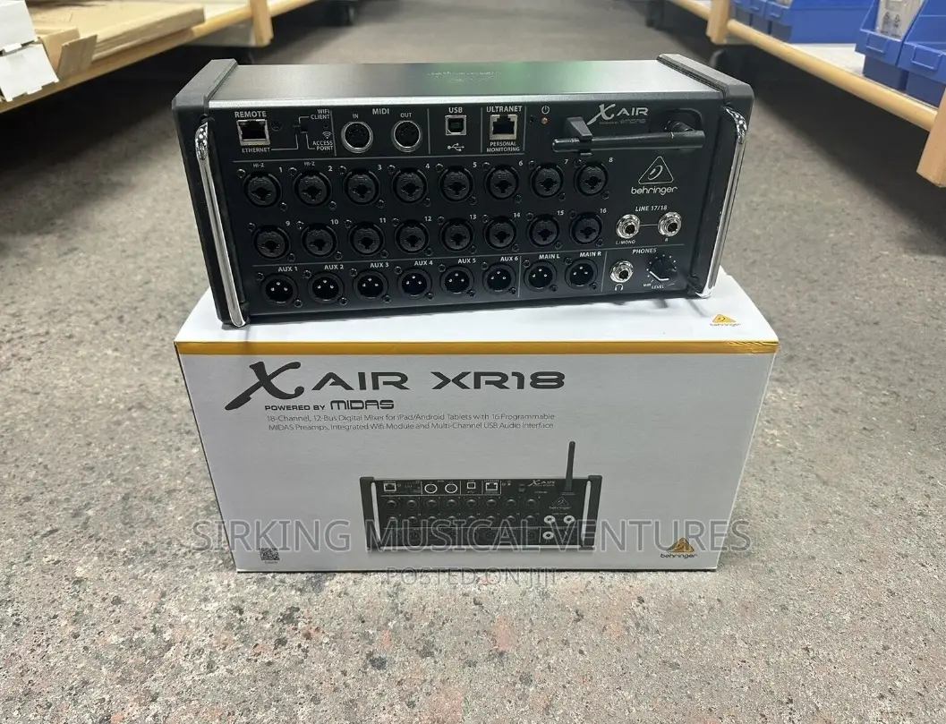 New Behringer X Air Xr18 18-Channel Digital Mixer