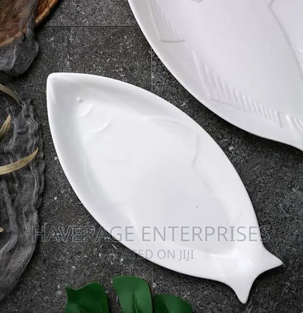 Tofficu Fish Pan Ceramic Tableware Fish Shaped Plate
6pcs
