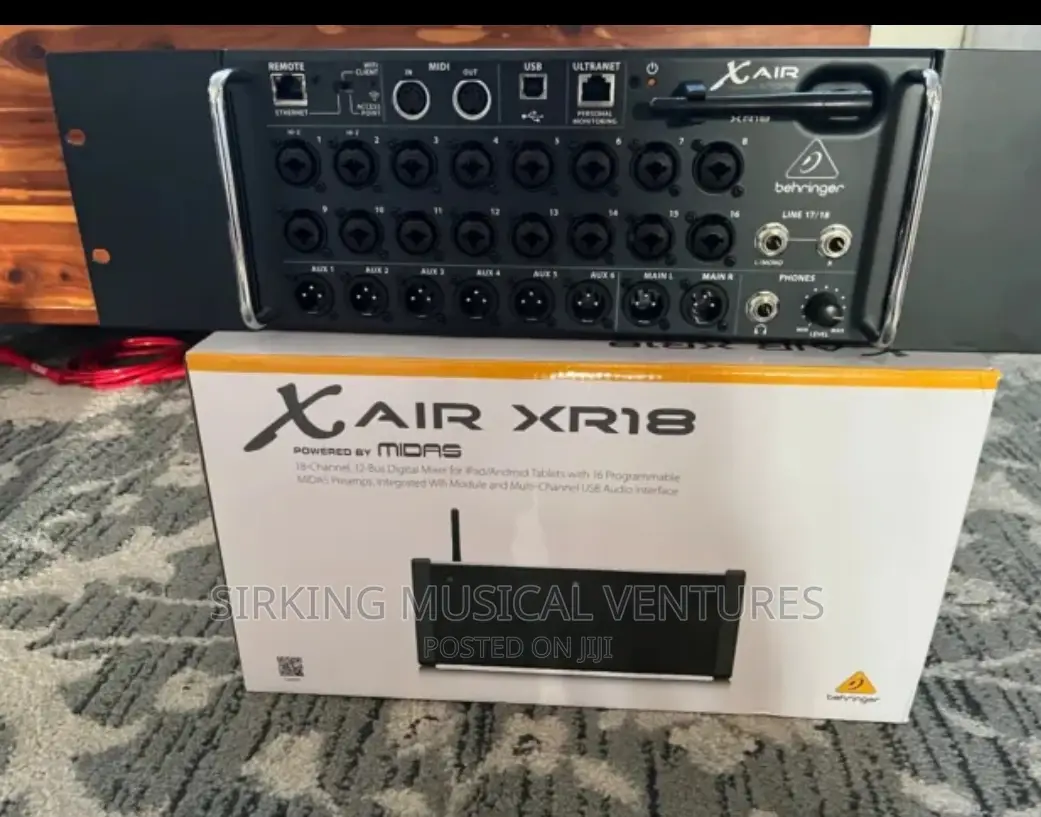 New Behringer X Air Xr18 18-Channel Digital Mixer