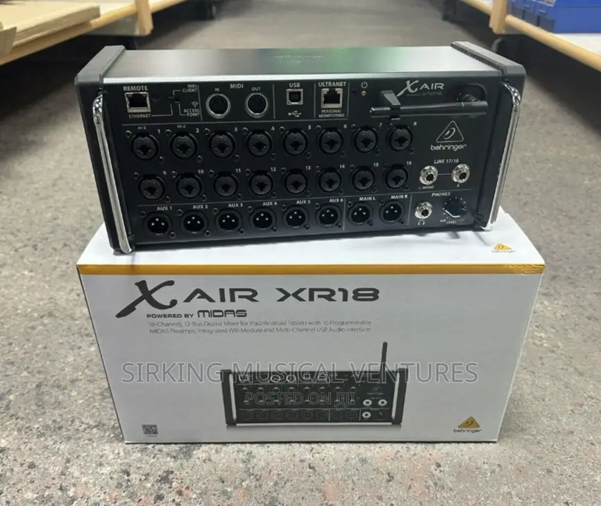 New Behringer X Air Xr18 18-Channel Digital Mixer