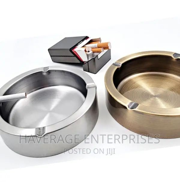 Round Metal Ashtray Stainless Steel for Cigarette Cigar
6pcs