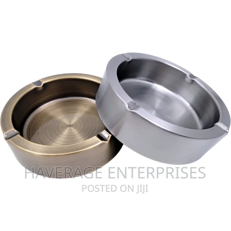 Round Metal Ashtray Stainless Steel for Cigarette Cigar
6pcs
