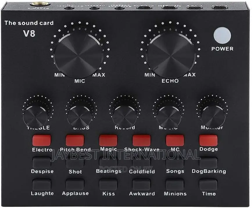 V8-Live Sound Card, USB External Sound Card Head