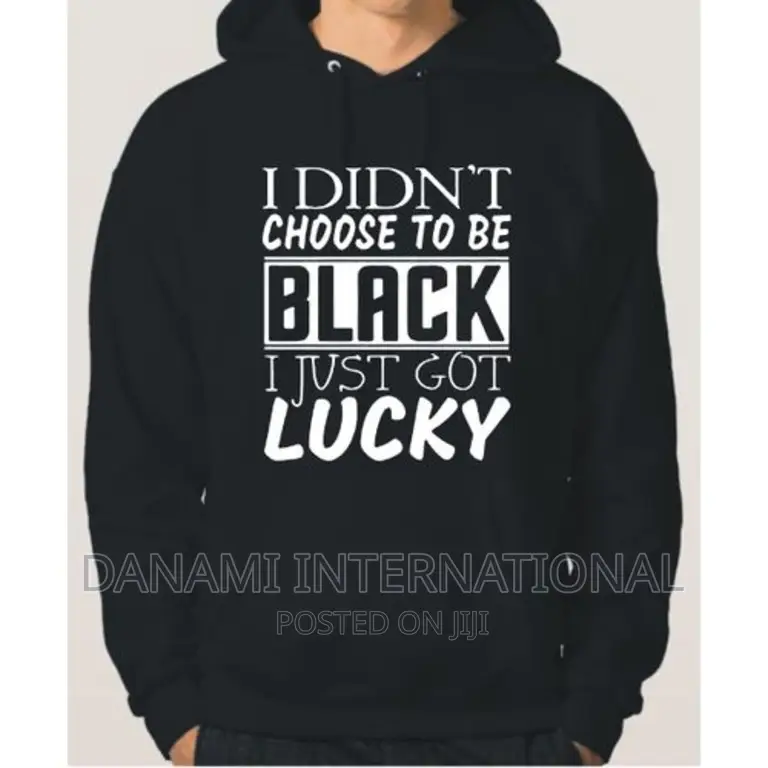 Danami I Got Lucky to Be Black Hoodie
