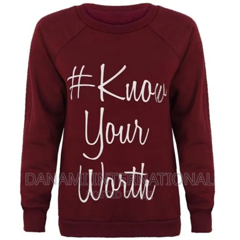 Danami Know Your Worth Printed Sweatshirt