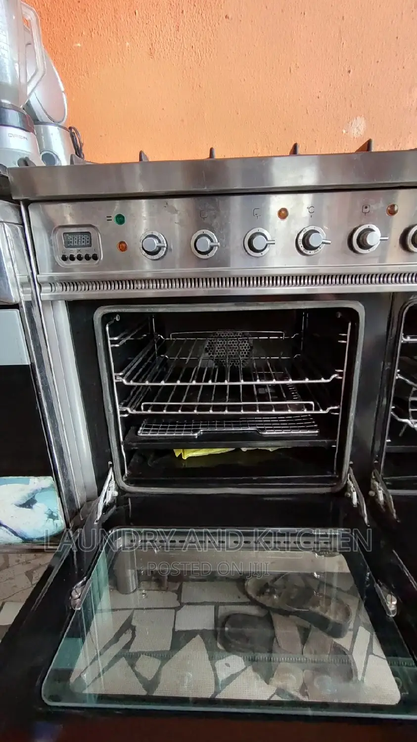 6 in 1 Industrial Gas Cooker With Double Grill, Double Oven