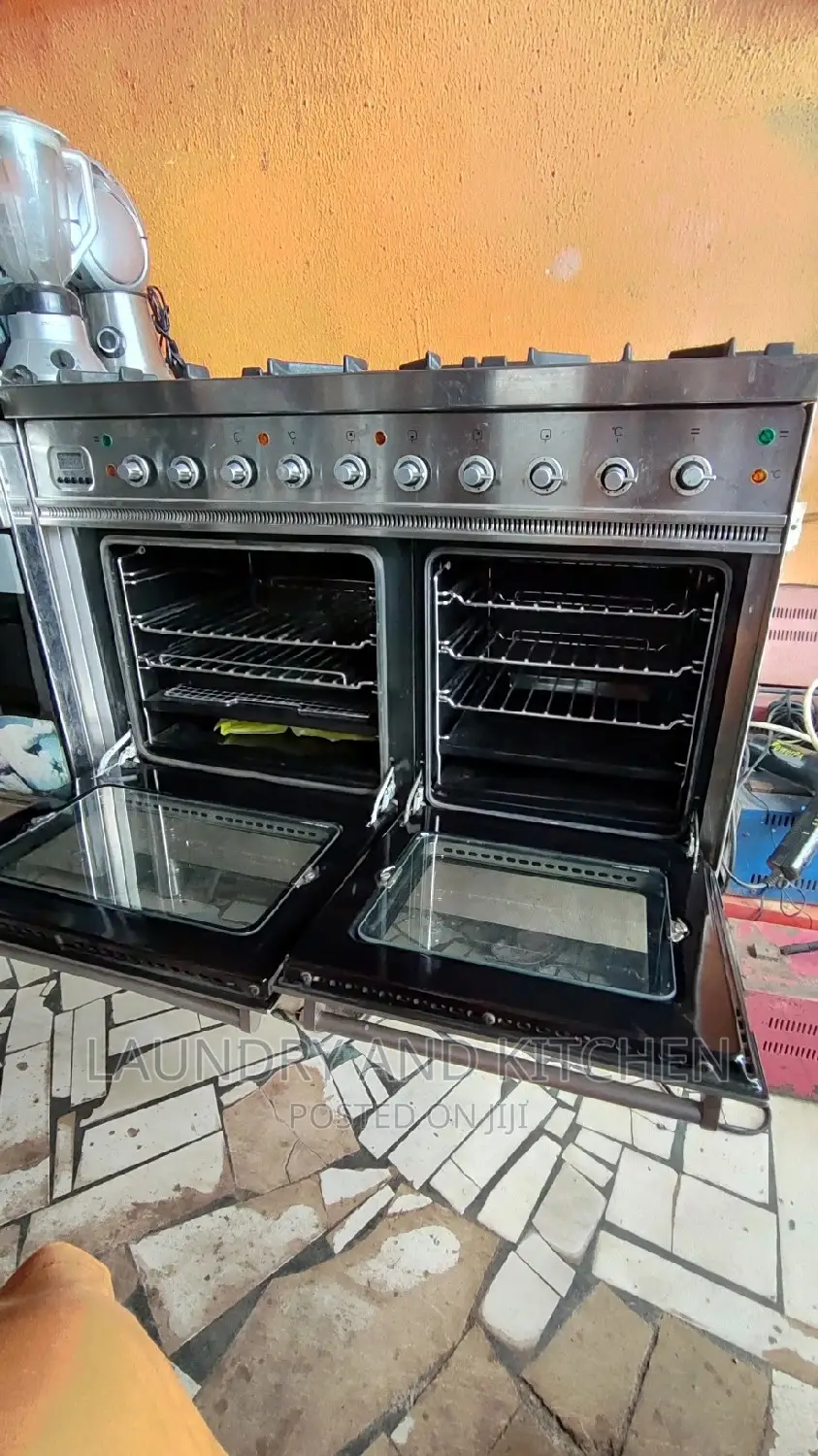 6 in 1 Industrial Gas Cooker With Double Grill, Double Oven