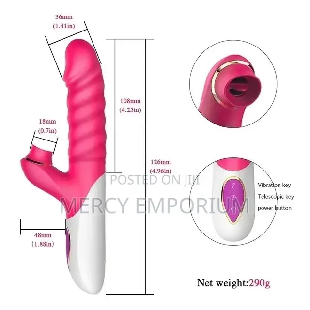 G-Spot Clitoris Stimulator Suckin Thrusting Vibrator Sex Toy