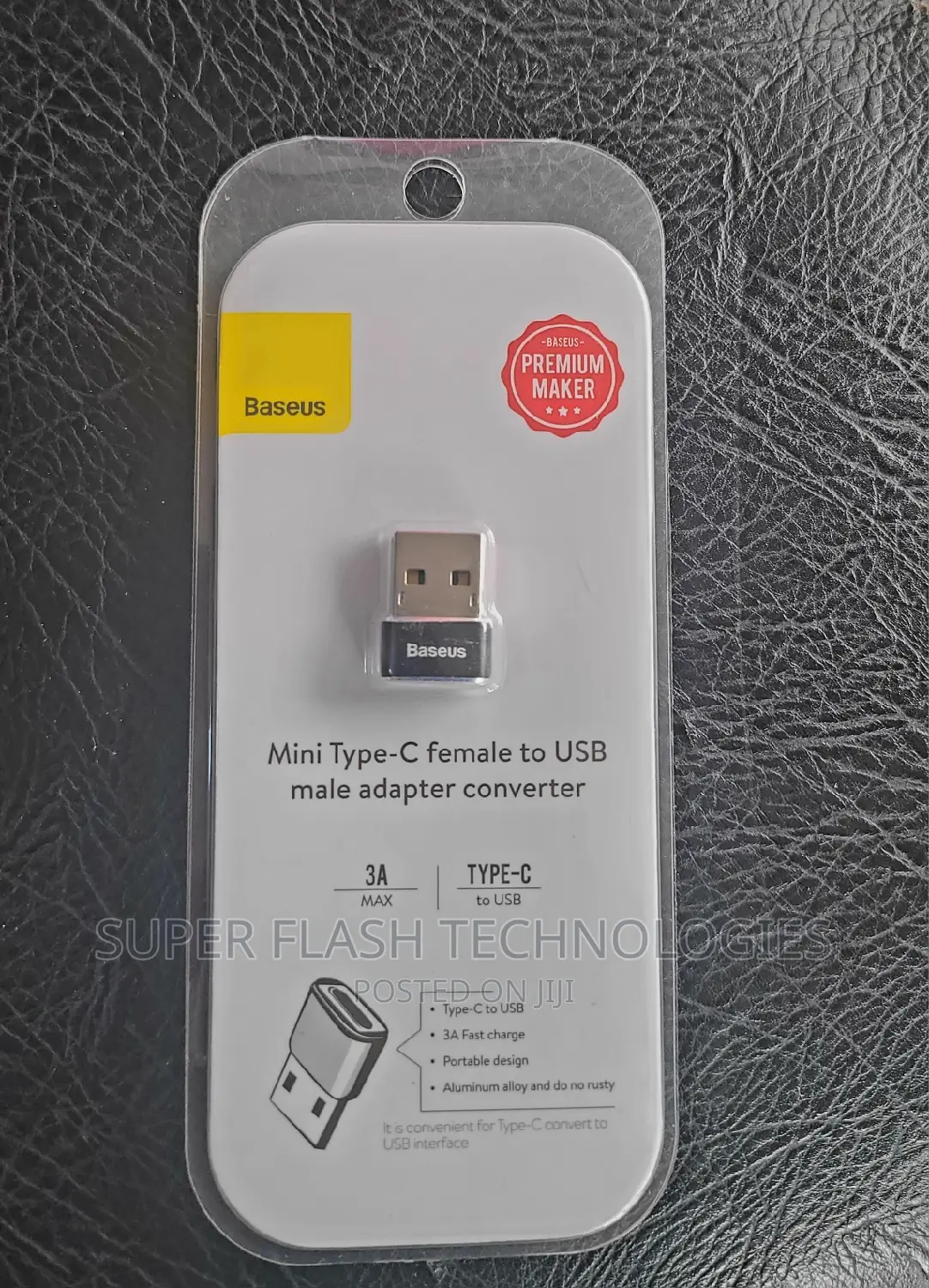 The Baseus USB Male to Type C Female Adapter