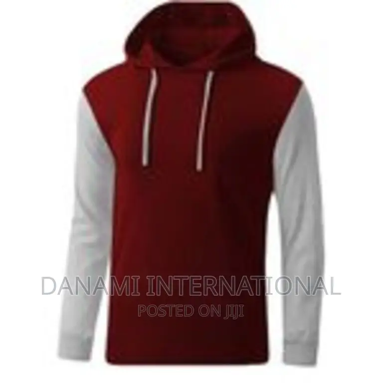 Danami Long Contrast Sleeve Hooded T-Shirt