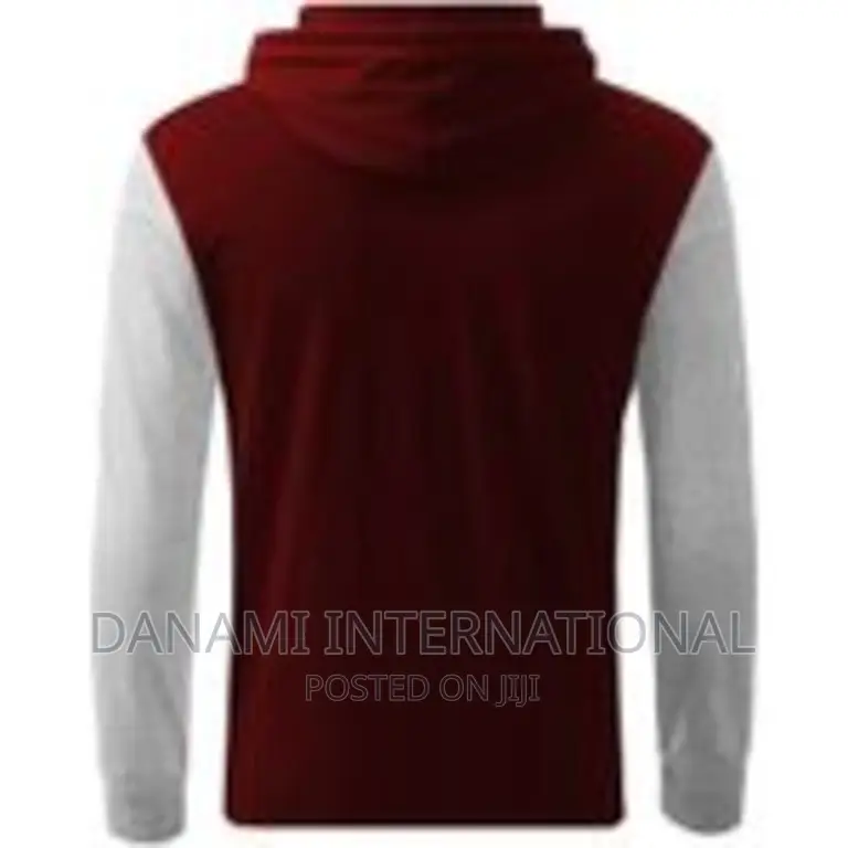 Danami Long Contrast Sleeve Hooded T-Shirt