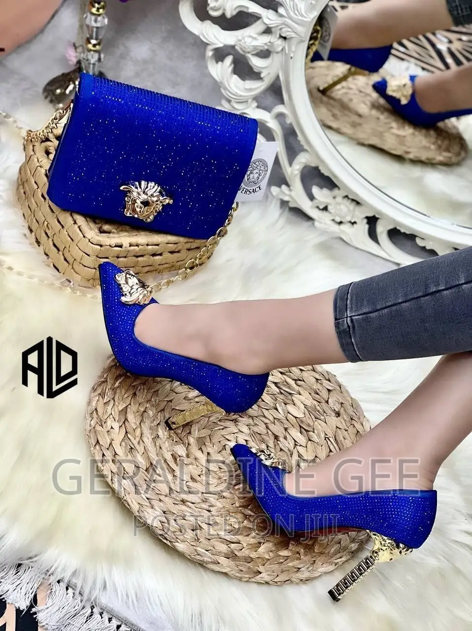 Turkish Queen Exclusive High Quality Set of Shoe and Bag