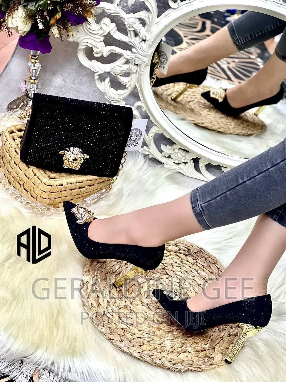 Turkish Queen Exclusive High Quality Set of Shoe and Bag