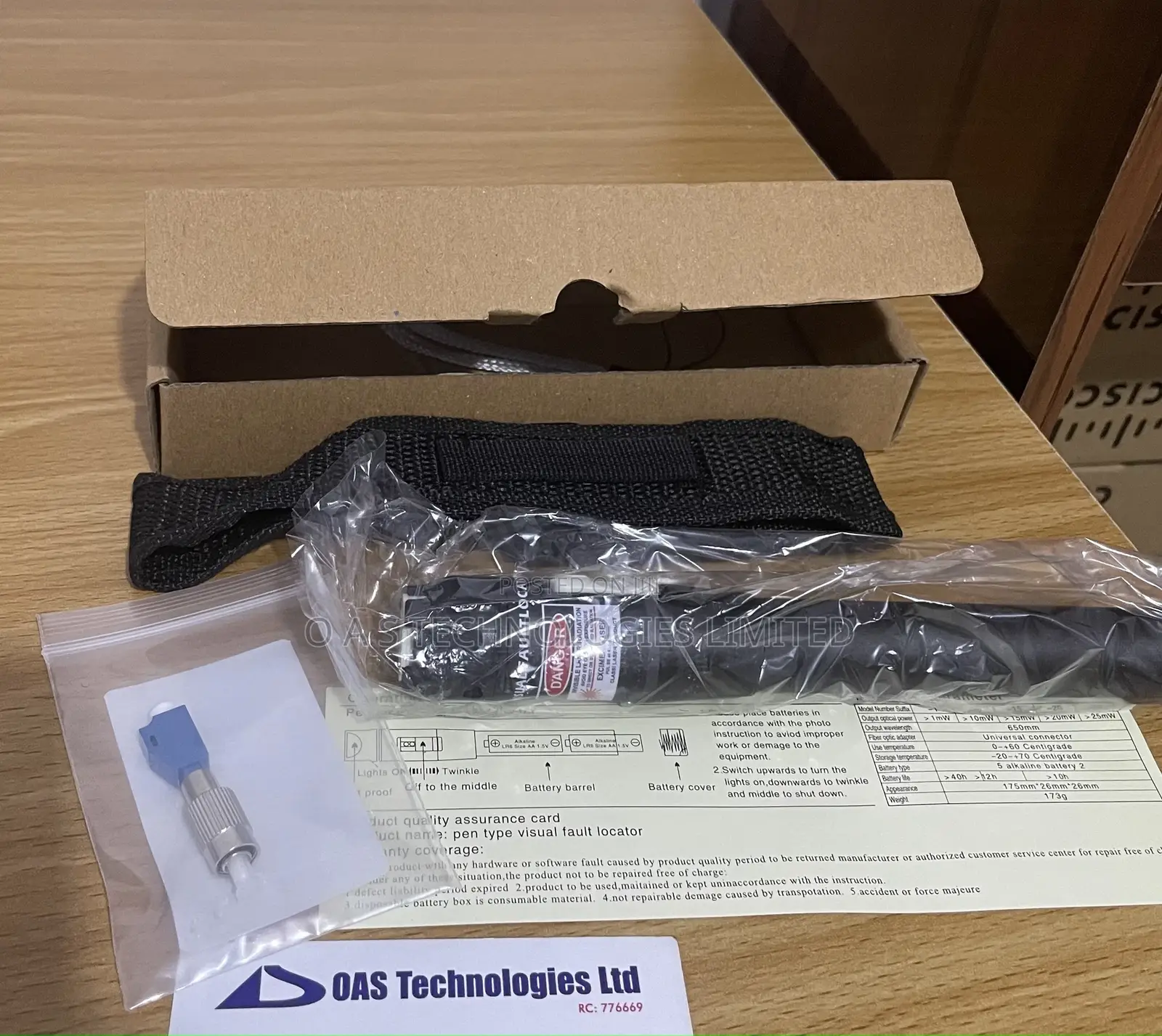 Pen Type Visual Fault Locator 60km.60nw