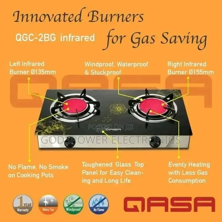 Qasa Glass Table Cooker 1 Year Warranty