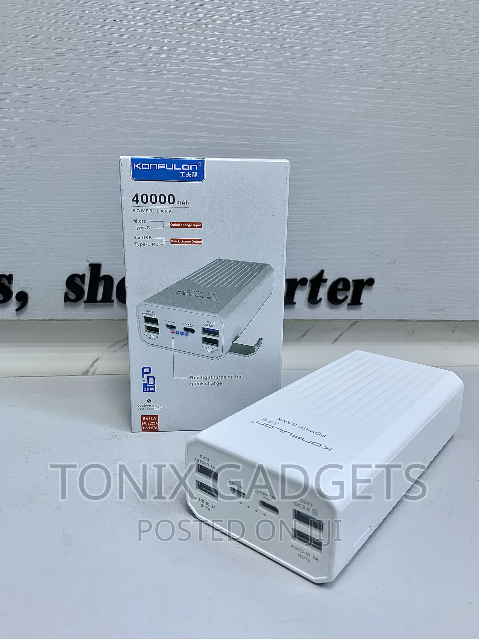 Fast Charge High Quality Powerbank - 40000mah