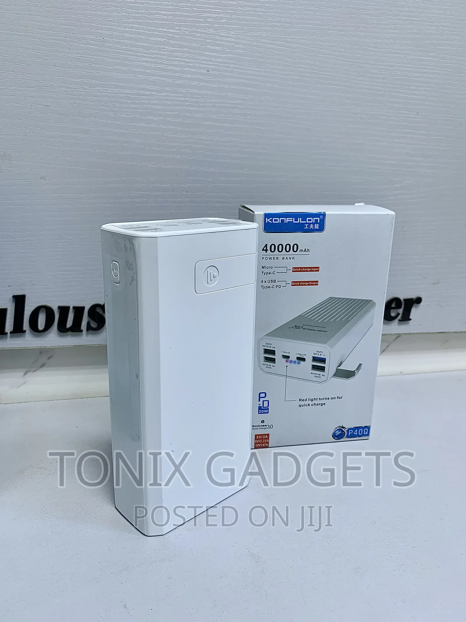 Fast Charge High Quality Powerbank - 40000mah