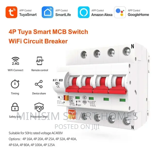 4 Pole Smart Wifi Breaker