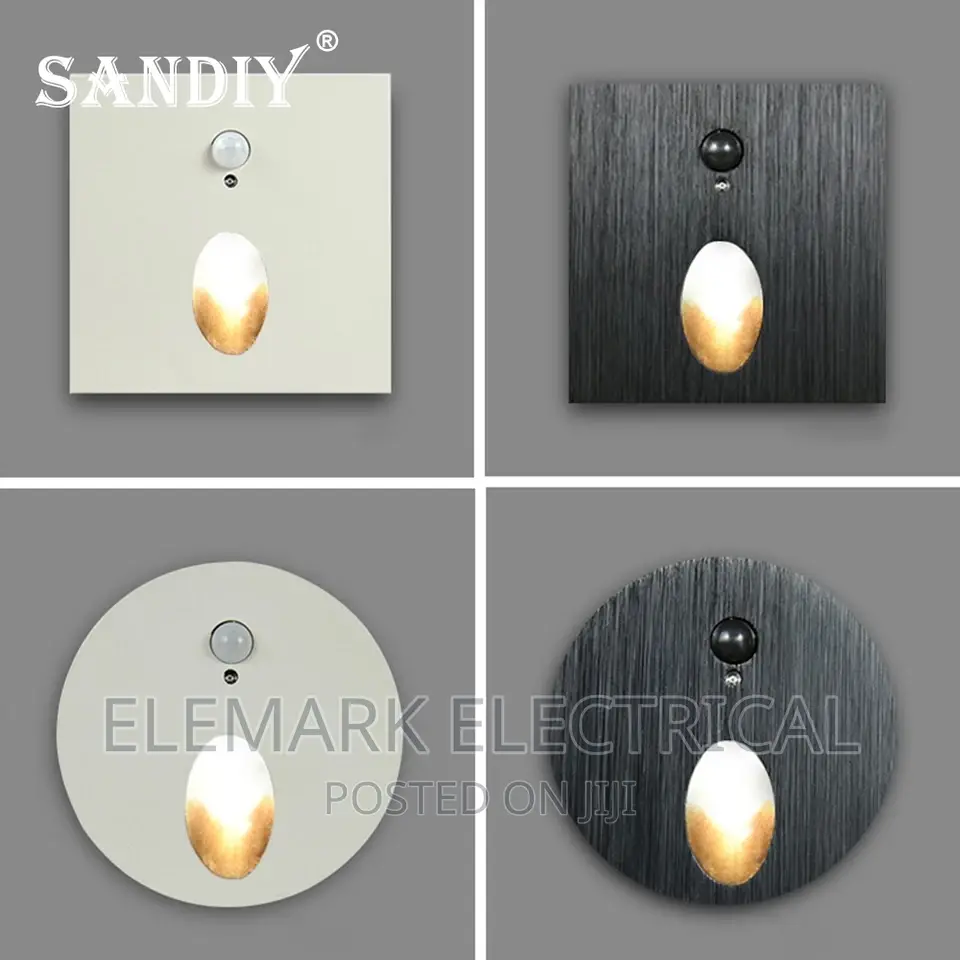 Sensor Stair Light Motion Detector Walls Cone Lamps