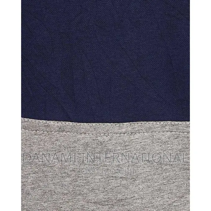 Danami Plain Blue Grey Contrast Hoodie