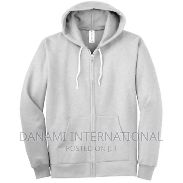 Danami Plain Long Sleeve Zipper Hoodie