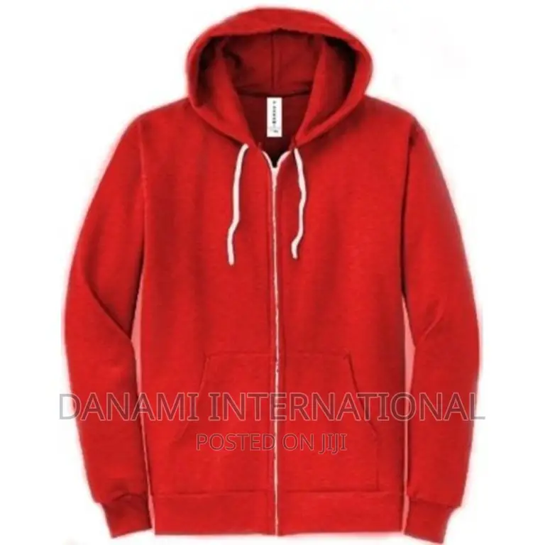 Danami Plain Long Sleeve Zipper Hoodie