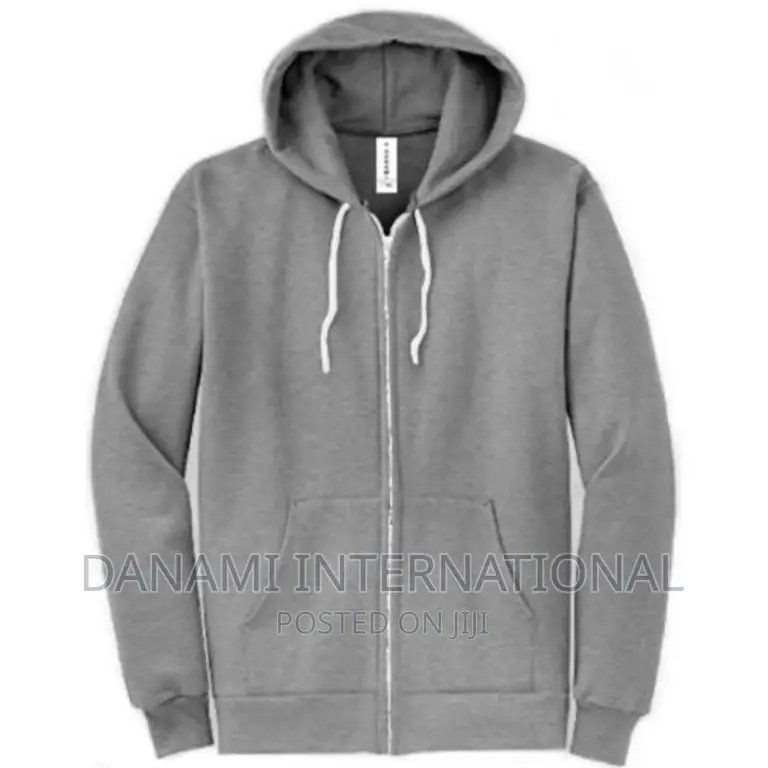 Danami Plain Long Sleeve Zipper Hoodie
