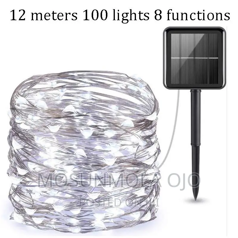 12m Solar Powered Christmas Decoration Fairy Light