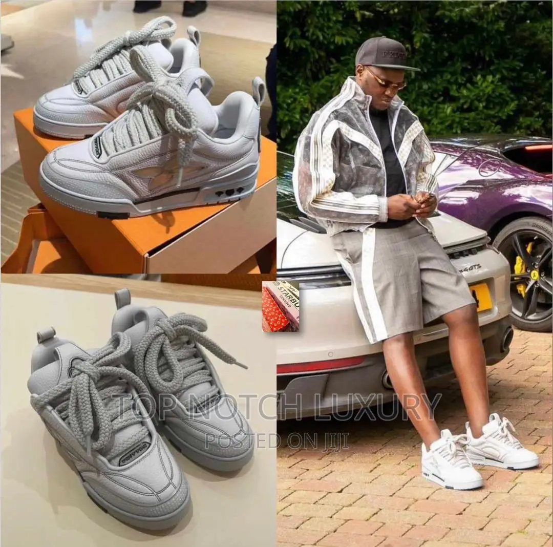 New_louis Vuitton Skateboard (Grey_white) Snks