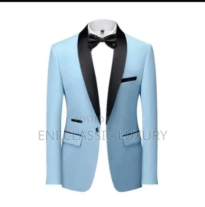 Sky Blue Tux Suit for Men